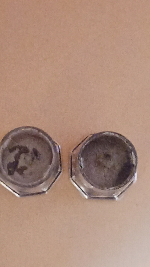 Pair of Christofle salt shakers