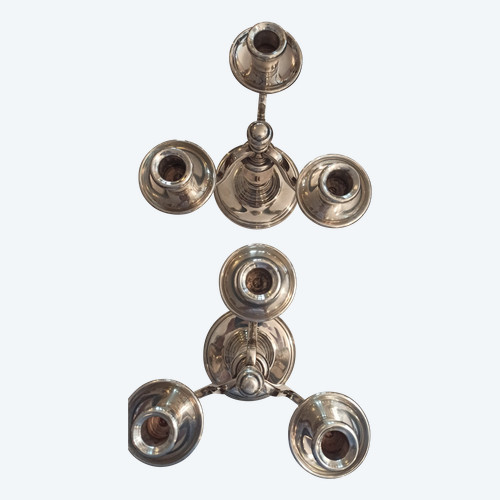 Pair of Ercuis candelabras