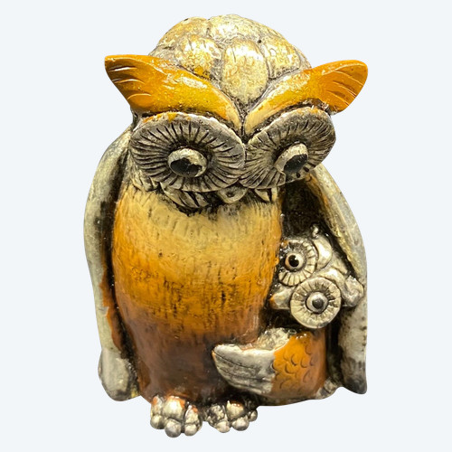 GUFO IN LATTA SMALTATA 