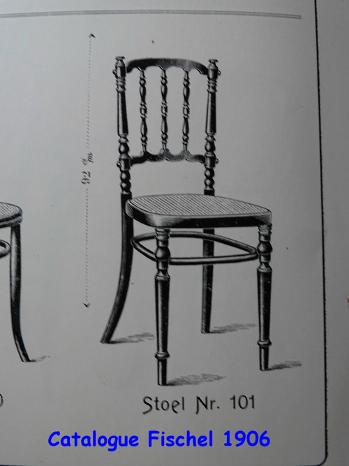 Fischel bistro chair N°101 type Napoleon III, circa 1900, No Thonet