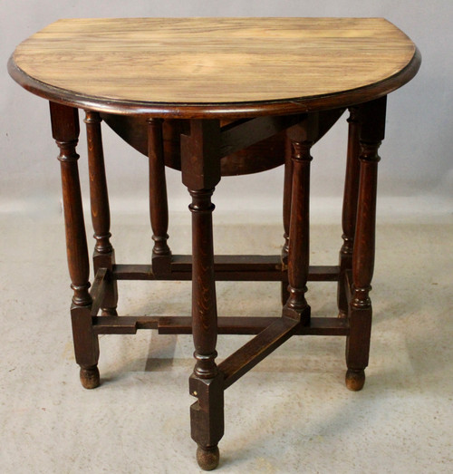 Table Gate Leg Dessus En Chêne Clair