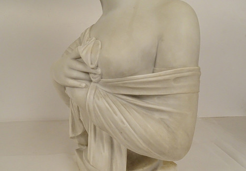 Busto scolpito di Mme Récamier in marmo di Carrara secondo Joseph Chinard XIX secolo