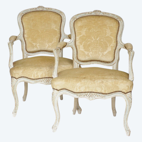 Paar Sessel im Stil von Louis XV.  