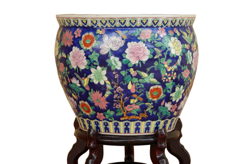 Chinese porcelain aquarium - 20th century