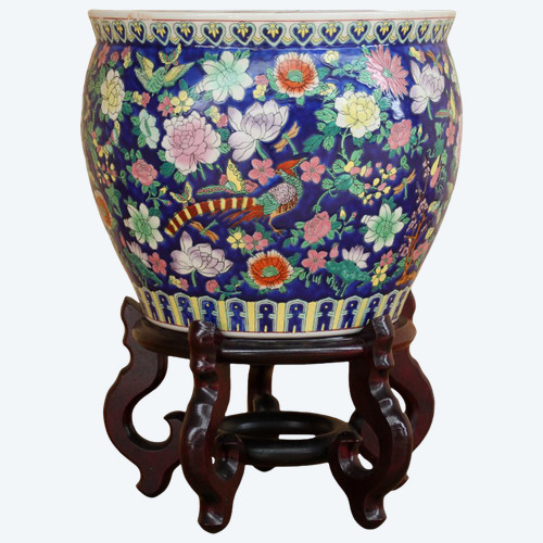 Chinese porcelain aquarium - 20th century