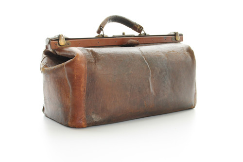Sac en cuir brun