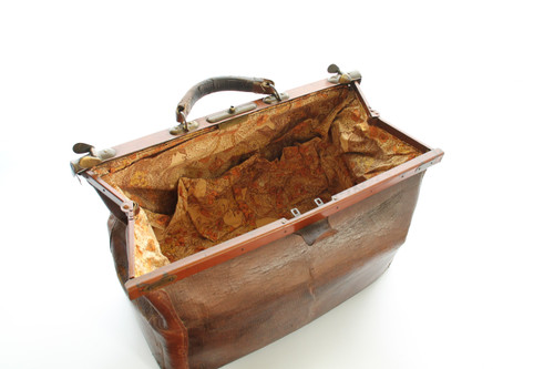 Sac en cuir brun