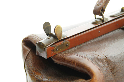 Sac en cuir brun