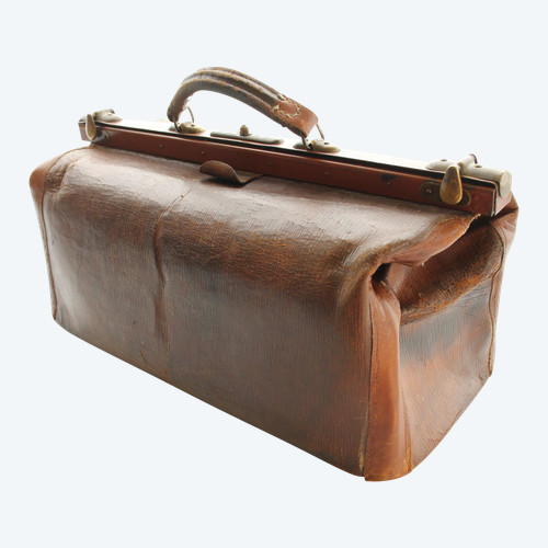 Sac en cuir brun