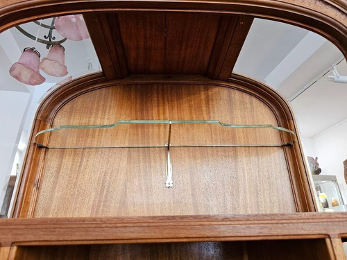 Eugène Vallin Jugendstil-Präsentationsvitrine "Platanenblätter".