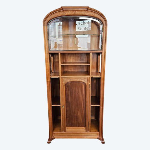 Eugène Vallin Jugendstil-Präsentationsvitrine "Platanenblätter".
