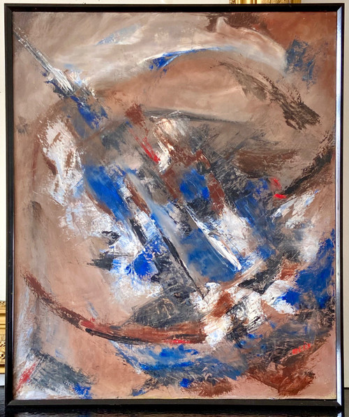 Alix Fevre-gargadennec Dite Alix, Huile Sur Toile Titrée Au Dos « Musique » Et Dédicacée, 1997.