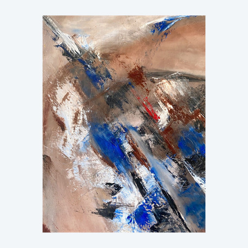 Alix Fevre-gargadennec Dite Alix, Huile Sur Toile Titrée Au Dos « Musique » Et Dédicacée, 1997.