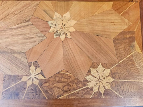Emile Gallé Table Basse Moderniste "Fleurs Stylisées"