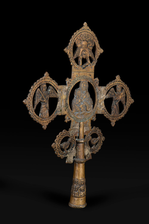 Croce di Processione Etiope: Eredità Spirituale e Artigianato Sacro
