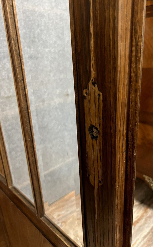 Louis XVI style oak bookcase circa 1880