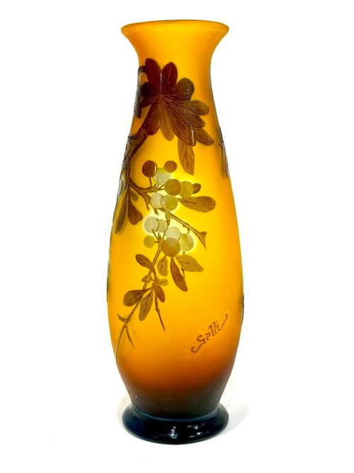 Emile Gallé Vase  "Aux Prunus"