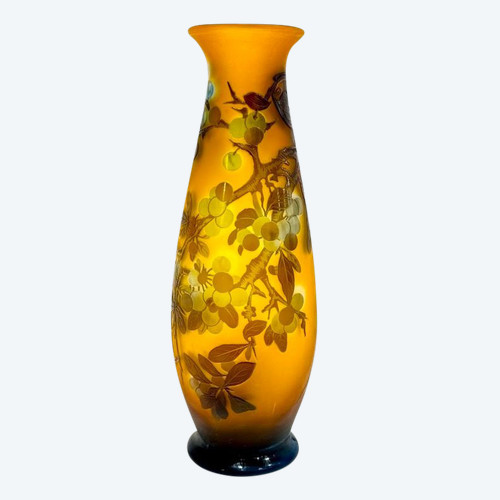 Emile Gallé Vase  "Aux Prunus"