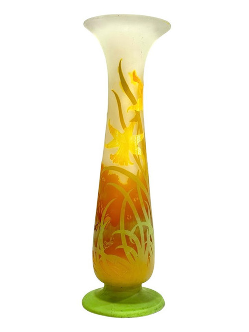 Emile Gallé Vase "Aux Jonquilles" (Die Narzissen)