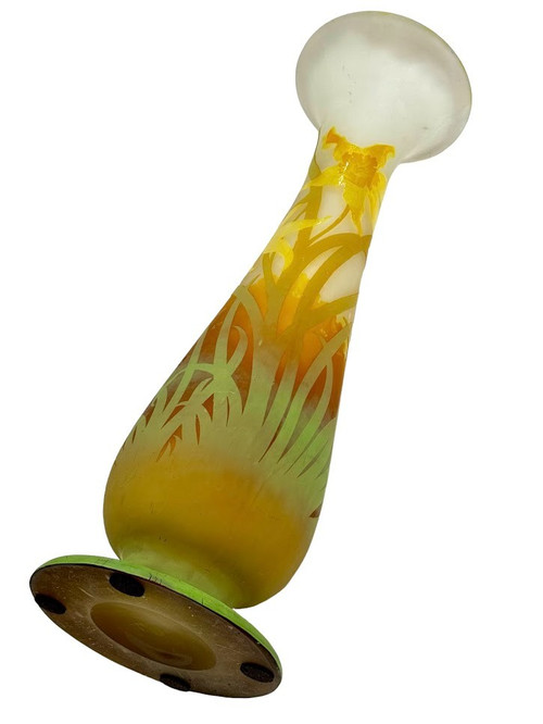Emile Gallé Vase "Aux Jonquilles" (Die Narzissen)