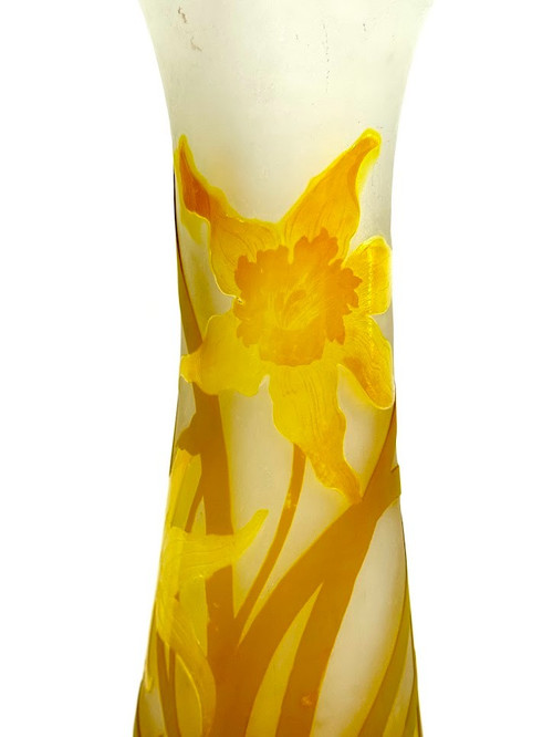Emile Gallé Vase "Aux Jonquilles" (Die Narzissen)