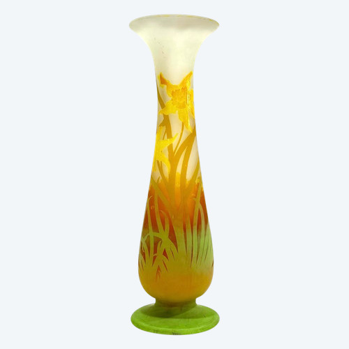 Emile Gallé Vase "Aux Jonquilles" (Die Narzissen)