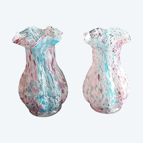 Pair of "Clichy" vases