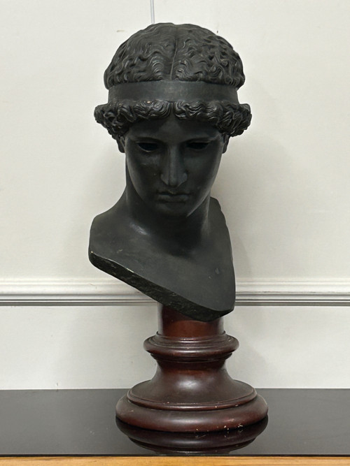 Atena Lemnia Dea greca Scultura in bronzo dei primi del Novecento H 60 cm