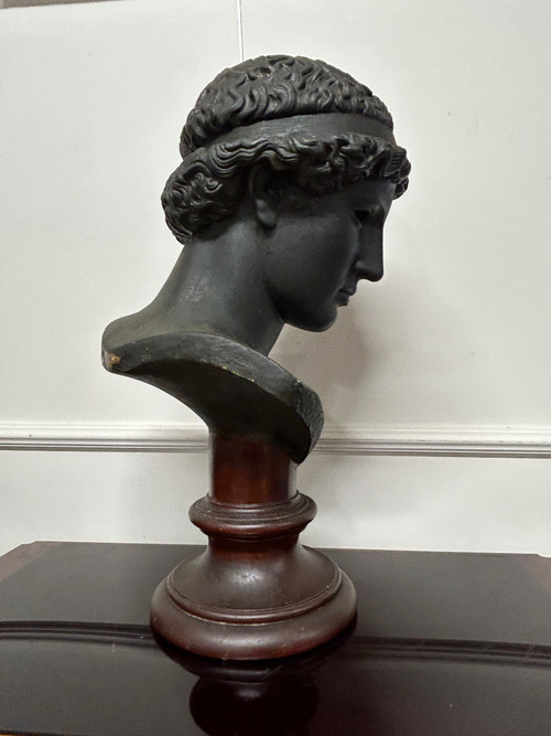 Atena Lemnia Dea greca Scultura in bronzo dei primi del Novecento H 60 cm