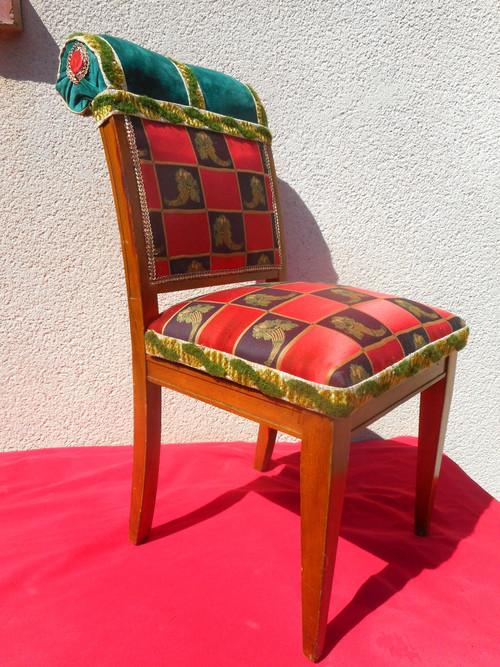 Set di 12 sedie con timbro Rosello Inizio XX secolo