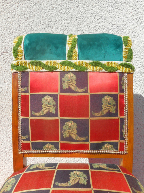 Set di 12 sedie con timbro Rosello Inizio XX secolo
