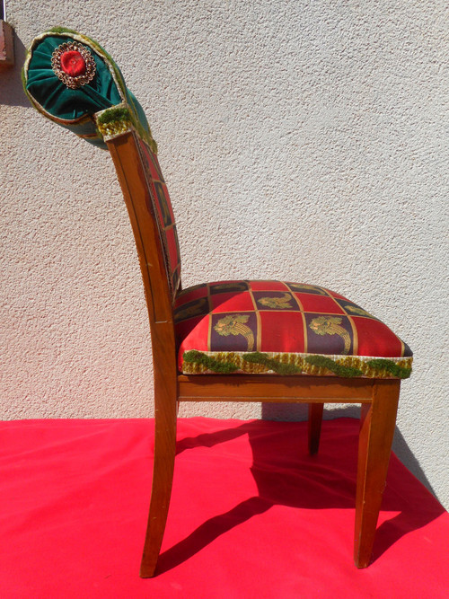 Set di 12 sedie con timbro Rosello Inizio XX secolo