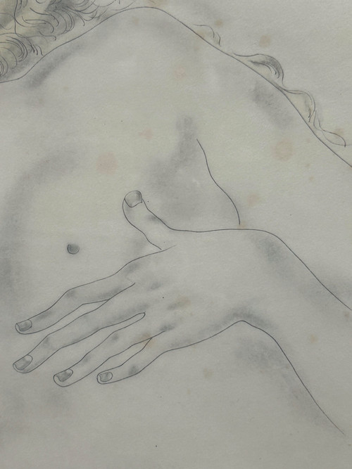 Tsuguharu Foujita (1886-1968) La Blonde Endormie - Original Lithograph Early 20th century