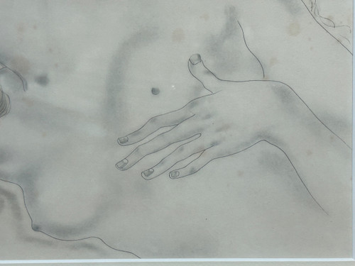 Tsuguharu Foujita (1886-1968) La Blonde Endormie - Original Lithograph Early 20th century