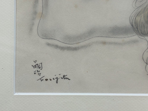 Tsuguharu Foujita (1886-1968) La Blonde Endormie - Original Lithograph Early 20th century