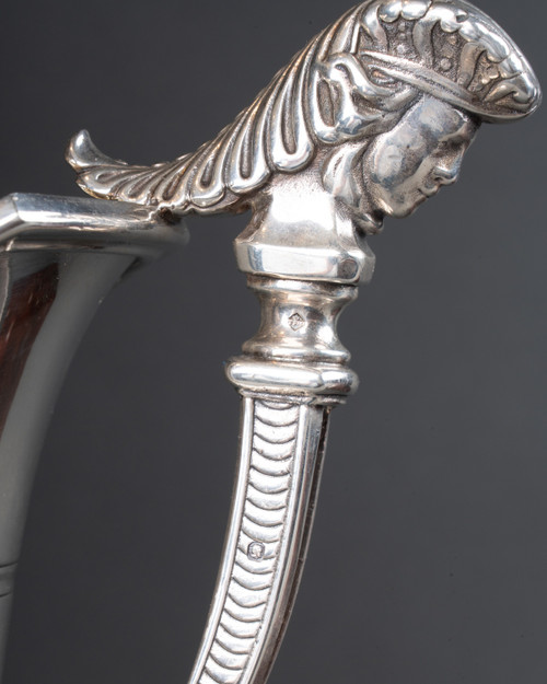 Coppia di cappe in argento massiccio, XIX secolo