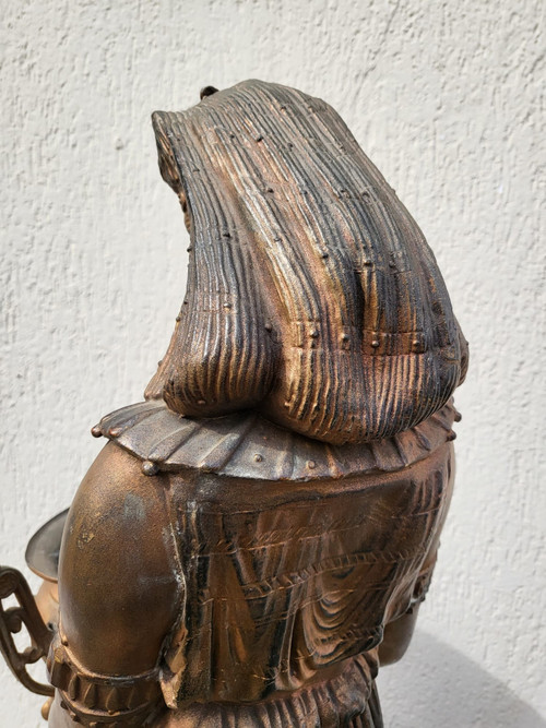 Egyptienne à l'Urne, Orientalist Regula, Signed, Late 19th Century