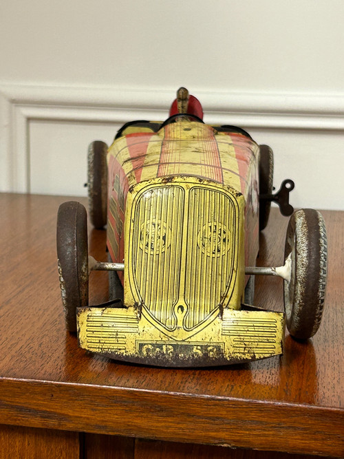 Jouet Charles Rossignol Bugatti 52 Voiture De Course En Tôle Des Années 1930
