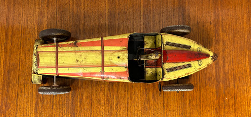 Jouet Charles Rossignol Bugatti 52 Voiture De Course En Tôle Des Années 1930