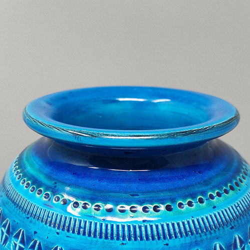 Vaso di Aldo Londi del 1960 per Bitossi "Collezione Blu Rimini".