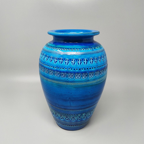 Vaso di Aldo Londi del 1960 per Bitossi "Collezione Blu Rimini".