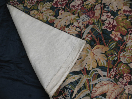 Arazzo in stile rinascimentale verdure aux oiseaux XX secolo perfetto stato 183 x 119 cm
