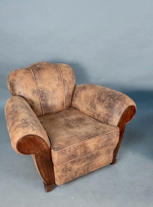 Pair Of Art Deco Club Armchairs