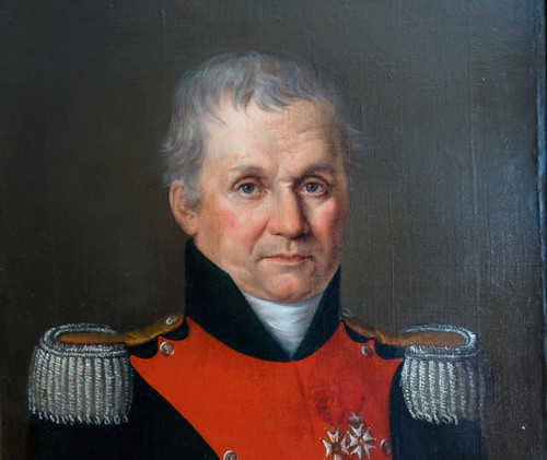 Presumed portrait of JB Dubessy Colonel of the 2nd Dragoon Regiment under the Empire - circa 1815