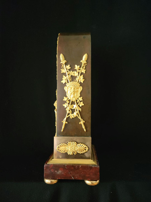 Borne Clock Representing Anacreon Attributed to C. Galle Empire period