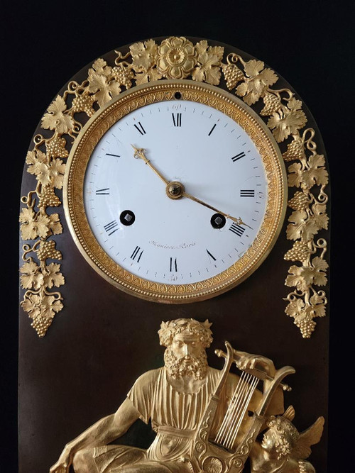 Borne Clock Representing Anacreon Attributed to C. Galle Empire period