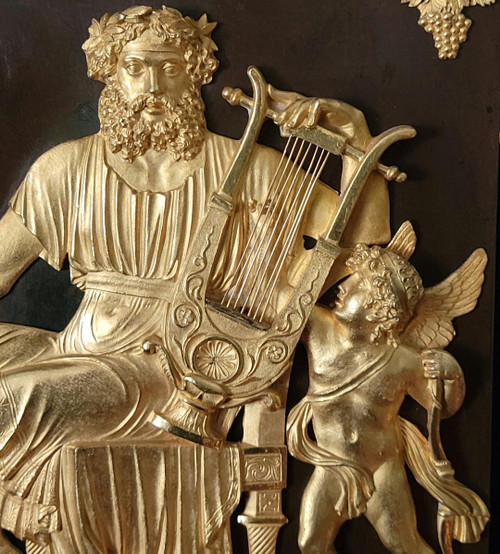 Borne Clock Representing Anacreon Attributed to C. Galle Empire period