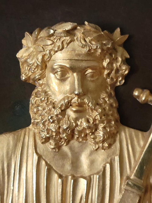 Borne Clock Representing Anacreon Attributed to C. Galle Empire period