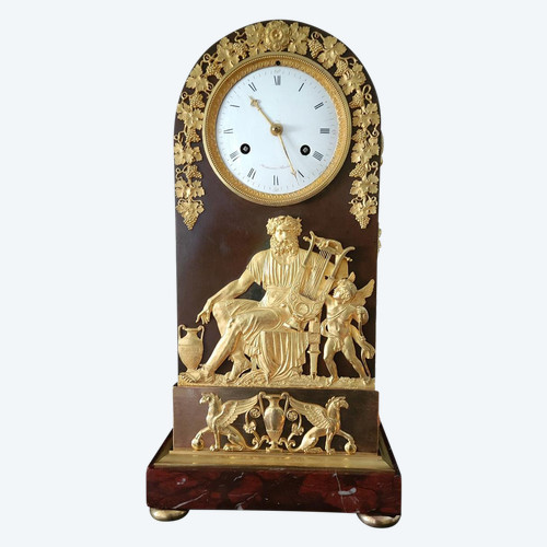 Borne Clock Representing Anacreon Attributed to C. Galle Empire period