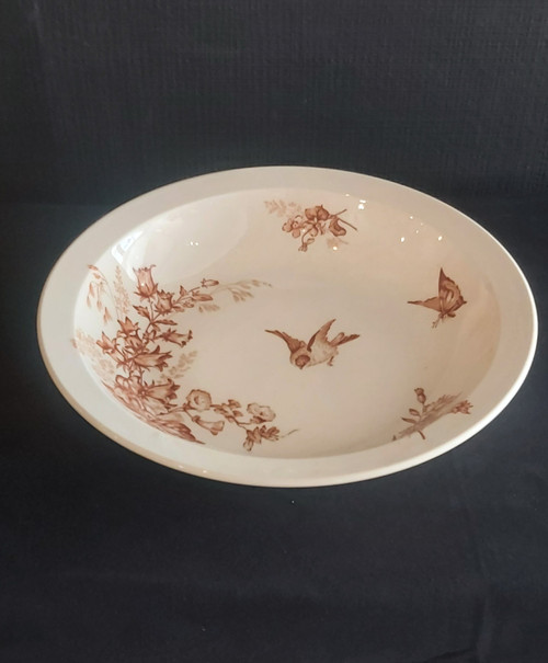 Set of Longwy "Botanique" serving dishes